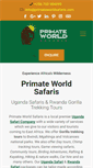 Mobile Screenshot of primateworldsafaris.com